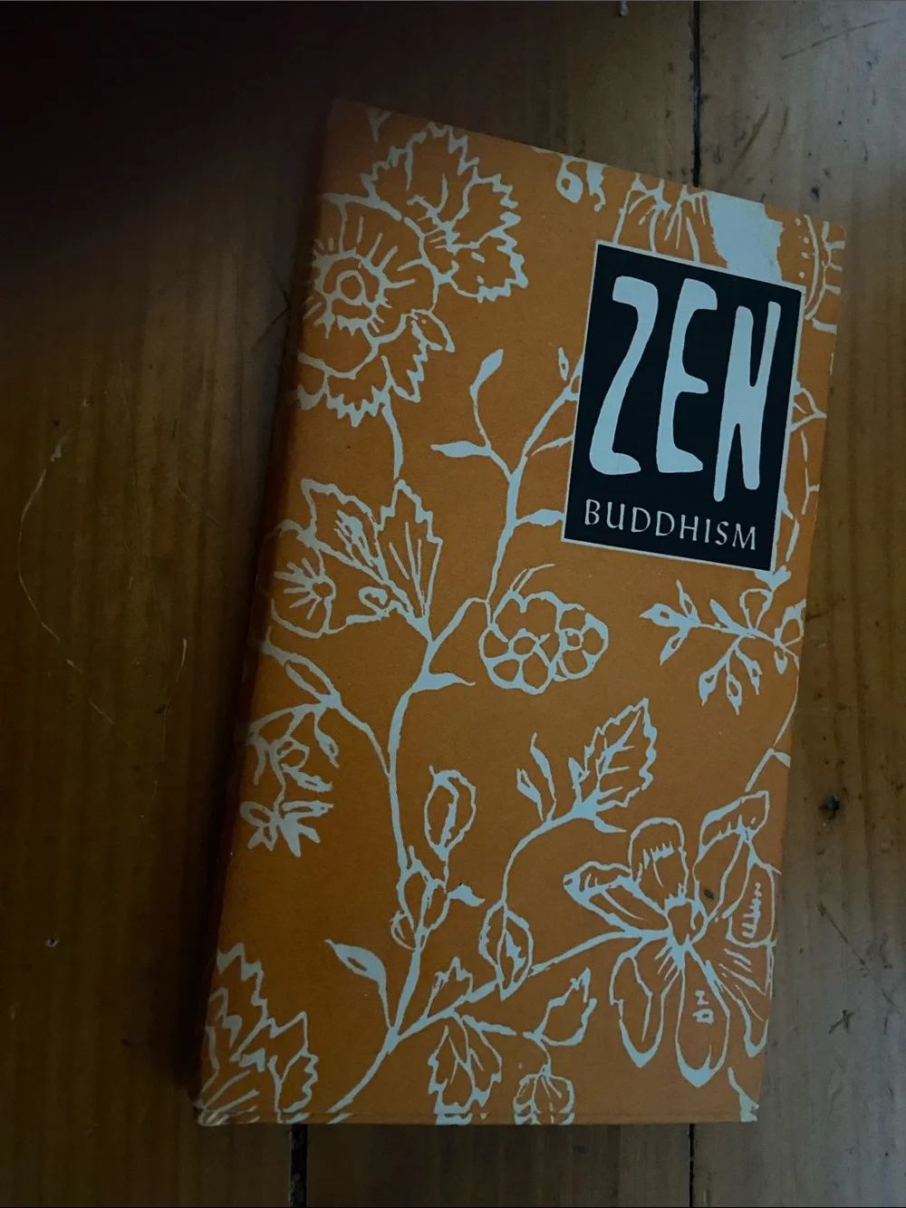 Vintage 1st edition 50s 1950s Zen Buddhism Orange Floral Buddhist stories book - Picture 6 of 11